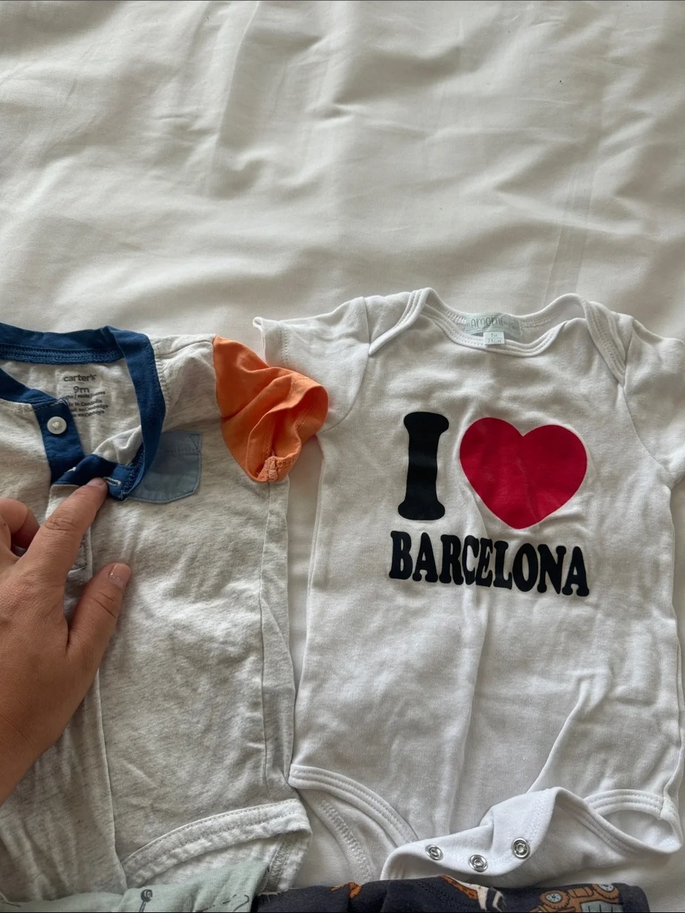 Bundle 11 Baby Short-Sleeve One-Piece Bodysuit  size 6-9 months